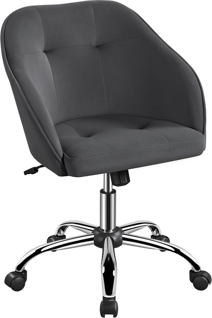 Office Chair Height Adjustable Mid Back Chair Swivel Large Seat Chairs Desk Chair Computer Chair on Wheels with Armrests-0