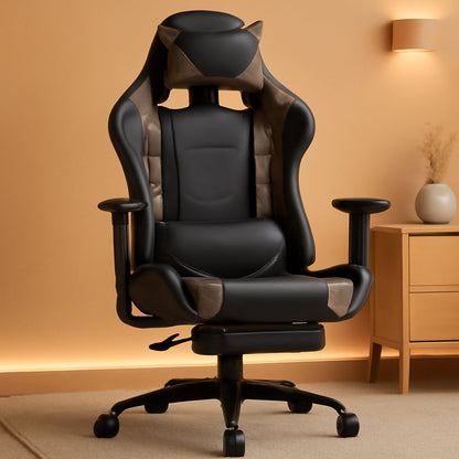 Ergonomic Office Chair PC Gaming Chair Cheap Desk Chair PU Leather Executive Rolling Swivel Chair Computer Lumbar Support for Women, Men-0