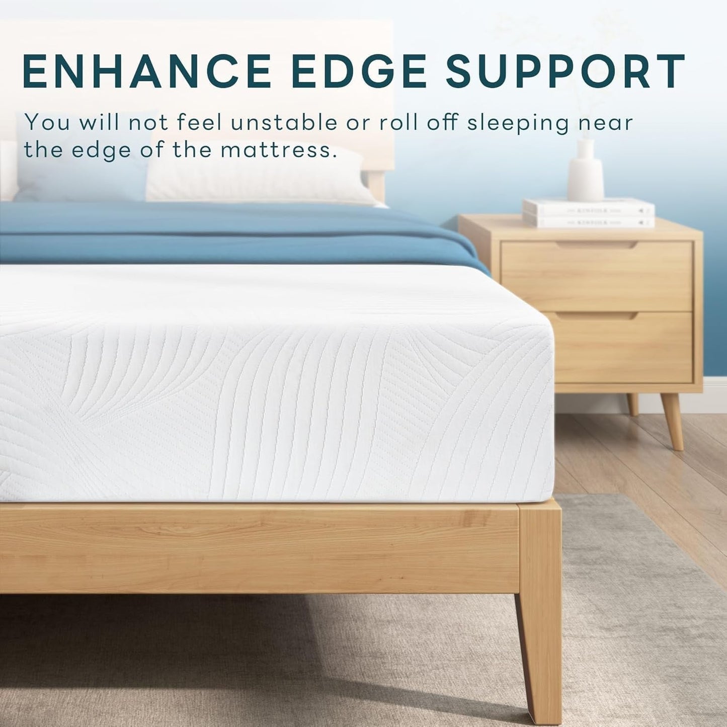 10 Inch Twin Memory Foam Mattress with Cooling Gel-3