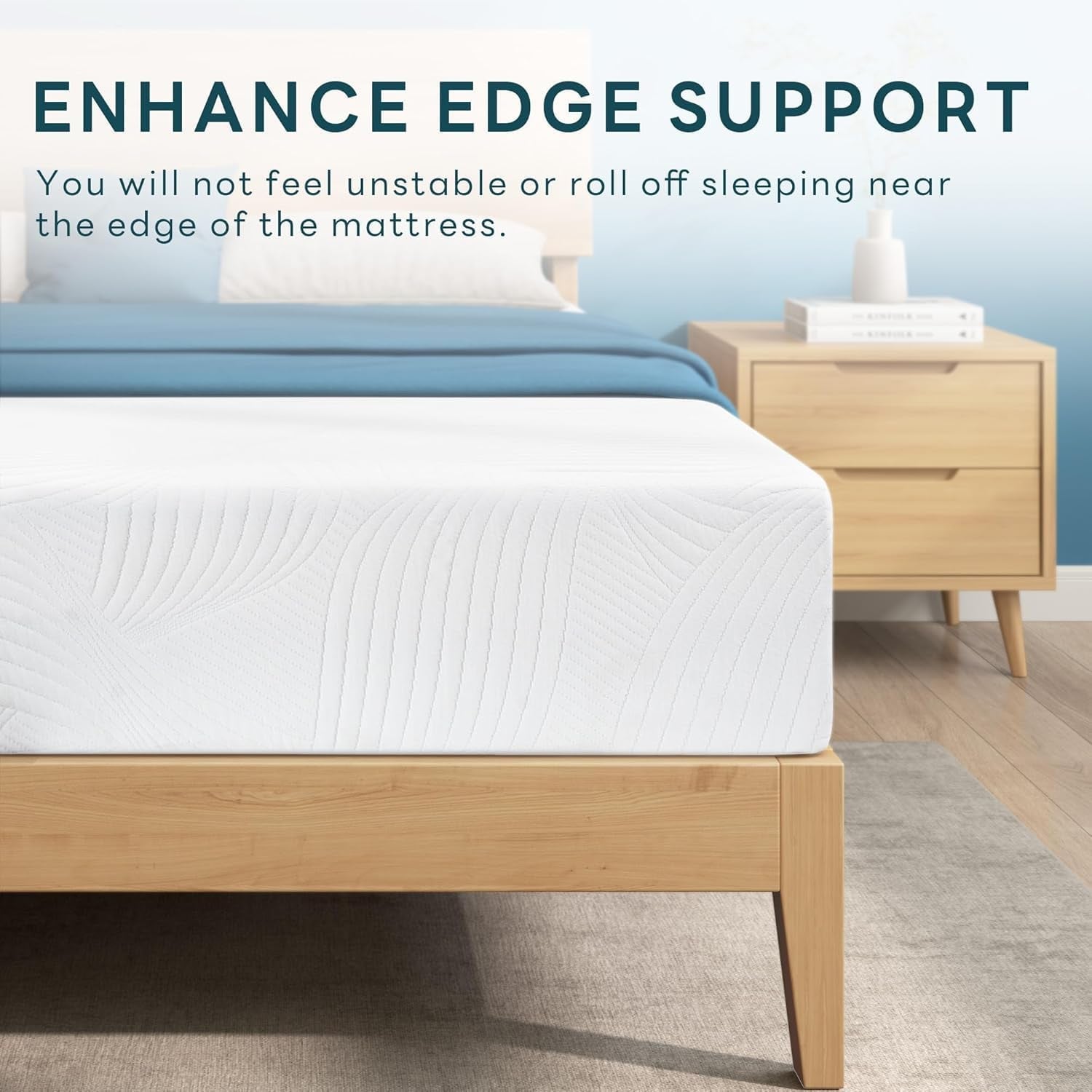 10 Inch Twin Memory Foam Mattress with Cooling Gel-3