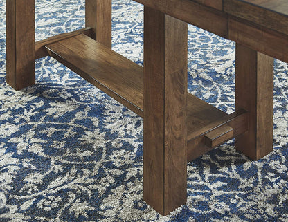 Moriville Farmhouse Dining Extension Table, Seats up to 8-4