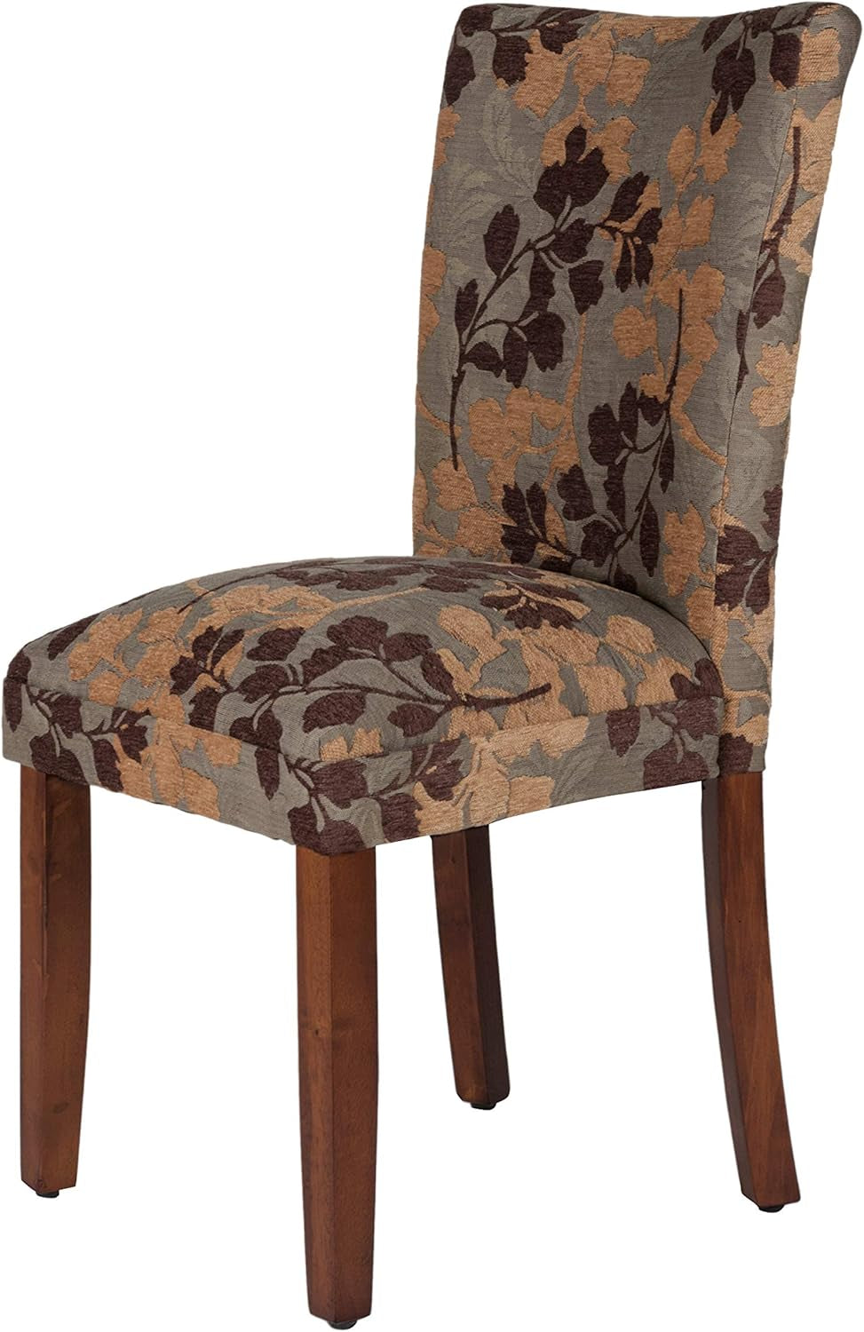 Home Decor | K1136-F975 | Classic Upholstered Parsons Dining Chair | Single Accent Dining Chair, Brown Woven-3