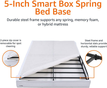 Smart Box Spring Bed Base with Easy Assembly Features-3