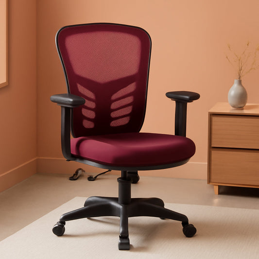 Articulate Ergonomic Mesh Office Chair in Red-0