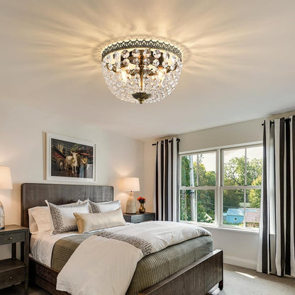 Three Light French Empire Crystal Chandelier Lighting-3