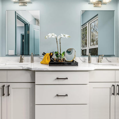 Wall Mirror Beveled Edge Frameless Mirror 24” X 32" Wall Mounted Mirror for Bathroom Vanity and Entryway-3