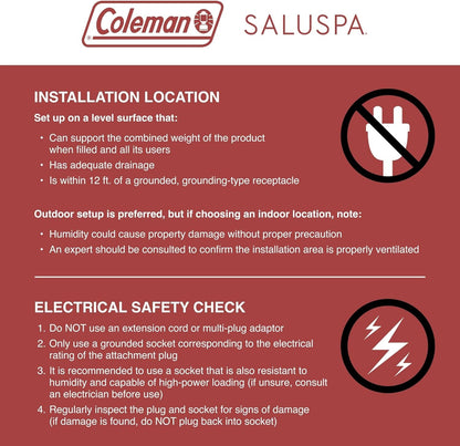 Grey Square Inflatable Hot Tub 4-6 Person-4