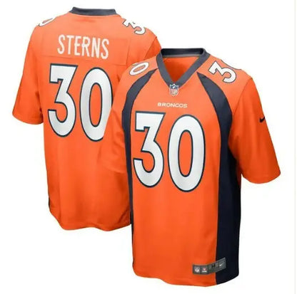 Two orange Denver Broncos football jerseys for Caden Sterns Nike Game Jersey product