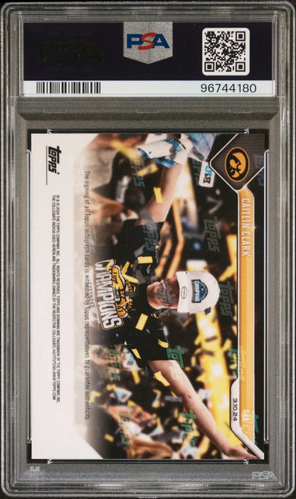 Caitlin Clark 2023 Bowman U Now 64A Autograph PSA 9 Mint trading card in case