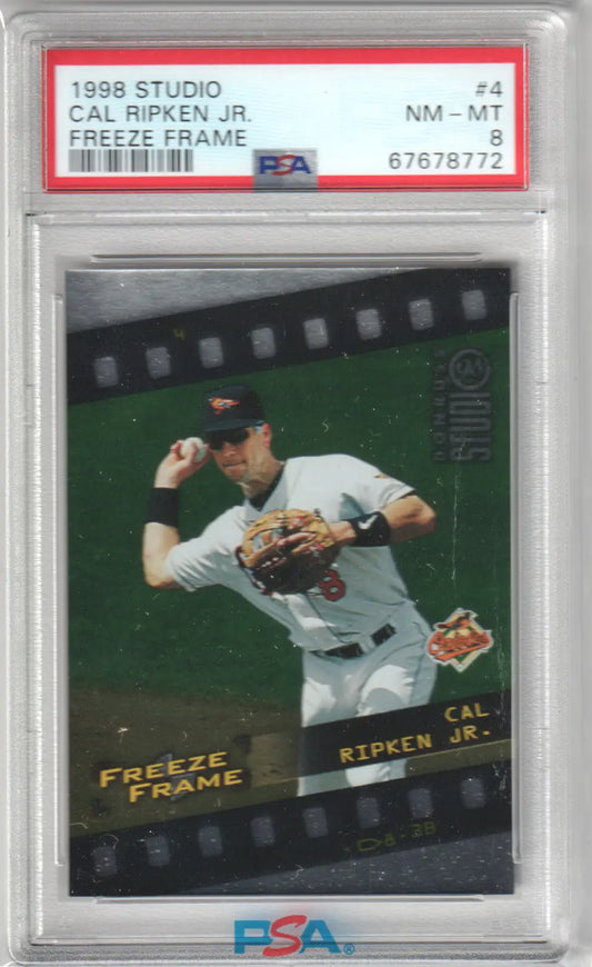 Graded Cal Ripken Jr. baseball card from Columbia Hobby Studio Freeze Frame series
