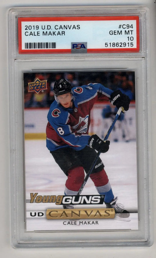 Cale Makar 2019-20 U.D. Canvas PSA 10 Gem Mint 2915 - Singles