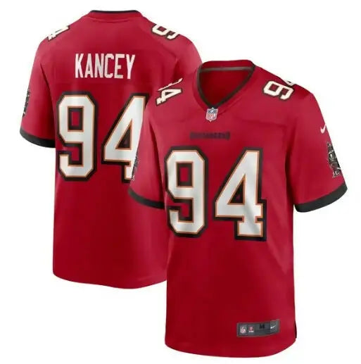 Red Calijah Kancey Tampa Bay Buccaneers NFL Draft jersey with number 94