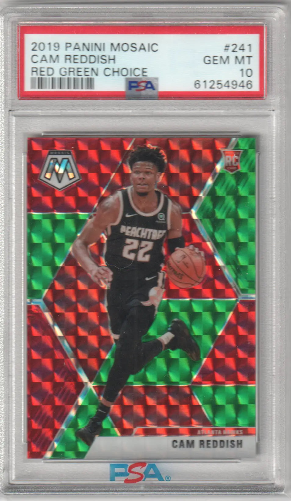 Graded Cam Reddish basketball card Panini Mosaic Red Green Choice PSA 10 Columbia Hobby