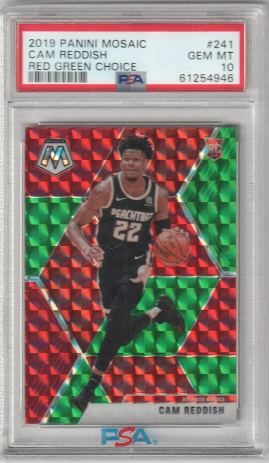 Graded Cam Reddish basketball card Panini Mosaic Red Green Choice PSA 10 Columbia Hobby