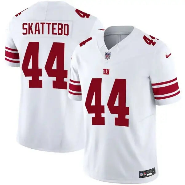 White New York Giants Nike 2nd Alternate Vapor F.U.S.E jersey with red numbers and stripes