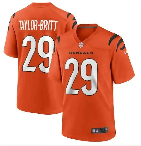 Orange Cincinnati Bengals Cam Taylor-Britt Nike Alternate Game Jersey with number 29