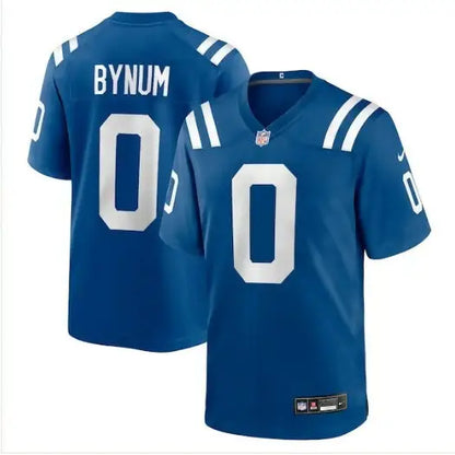 Royal blue Indianapolis Colts Nike Team Game jerseys with white numbers and player names