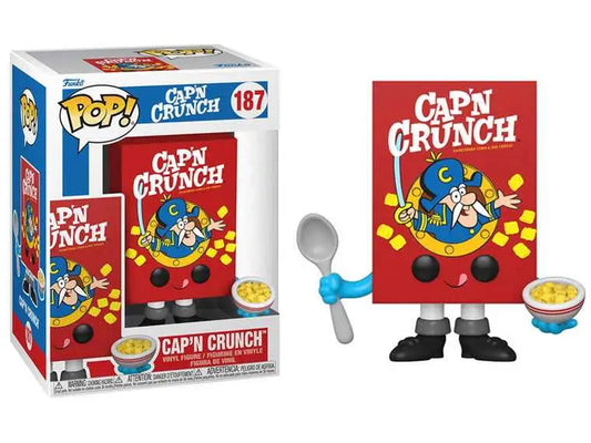 Cap’n Crunch Funko Pop figure holding a spoon and cereal bowl, featuring the classic character