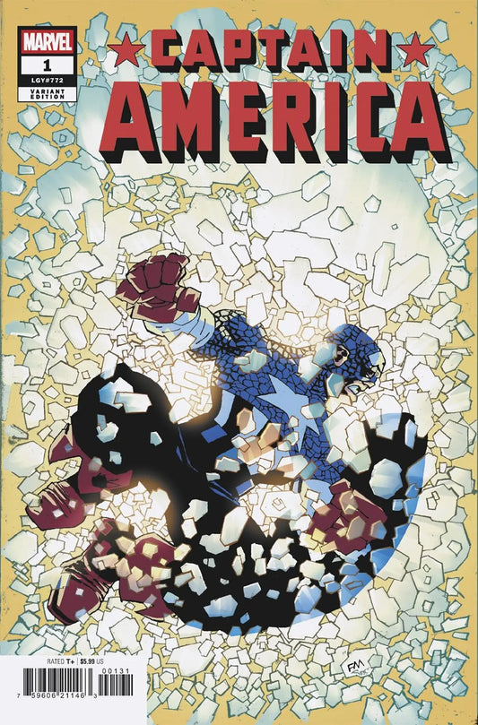 Captain America comic book featuring Frank Miller variant design
