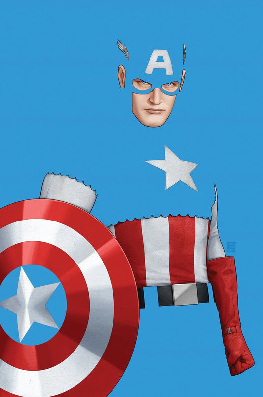 Captain America costume with shield from John Tyler Christopher Negative Space Variant