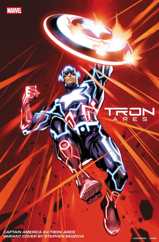 Captain America #4 Stephen Segovia Tron: Ares Variant - Comic Book