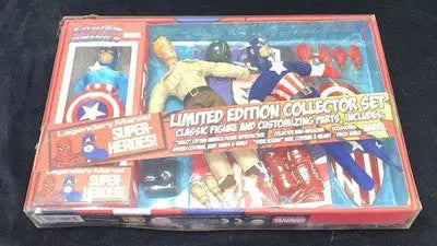 Captain America Legendary Marvel Super Heroes Collector Set with 8-inch figures and customizable parts
