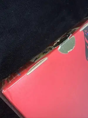 Damaged red box with torn opening for Captain America Marvel Super Heroes Collector Set