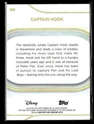 ? Captain Hook — 2025 Topps Chrome Disney #160 ? - Trading Card