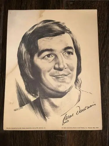 Pencil sketch portrait of Carol Vadnais in a lithograph portrait etching design