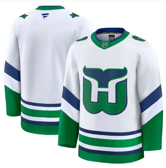 White Vancouver Canucks hockey jersey on Carolina Hurricanes Alternate Premium Jersey product