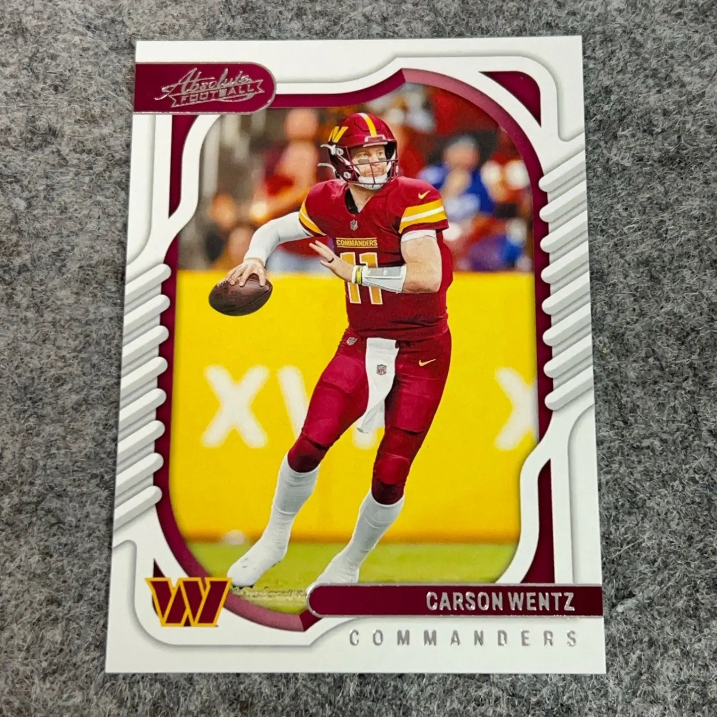Carson Wentz Washington Commanders football trading card 2022 NFL sports product