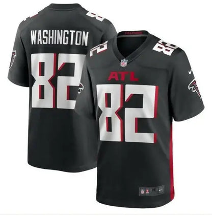 Black Atlanta Falcons football jersey worn by Casey Washington Nike Team Game Jersey