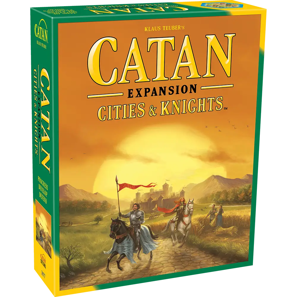 Catan Cities and Knights expansion box for Catan Board Game in the Expansion Bundle