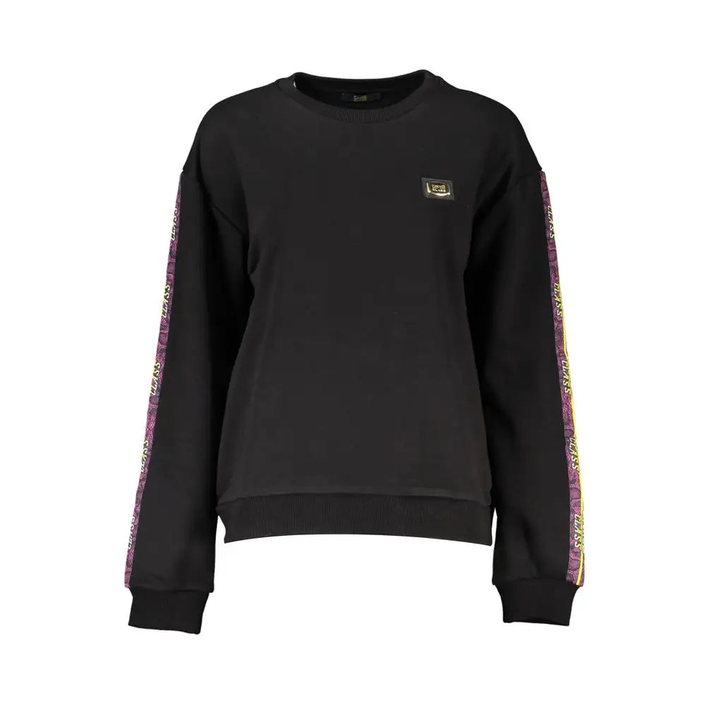 Cavalli Class Black Cotton Women Sweater - Sweater