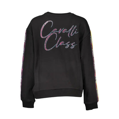 Cavalli Class Black Cotton Women Sweater - Sweater