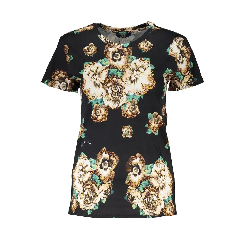 Cavalli Class Black Cotton Women T-Shirt - XS - T-Shirt