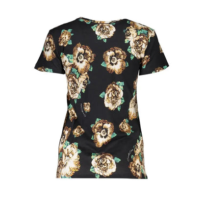 Cavalli Class Black Cotton Women T-Shirt - XS - T-Shirt