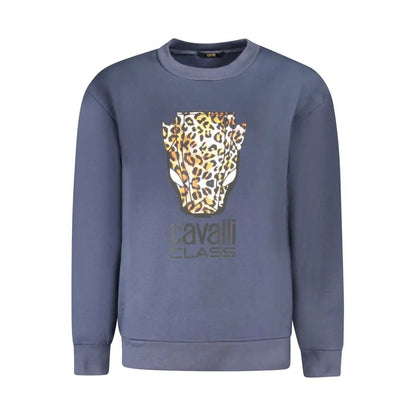 Cavalli Class Blue Cotton Women Sweater - Sweater