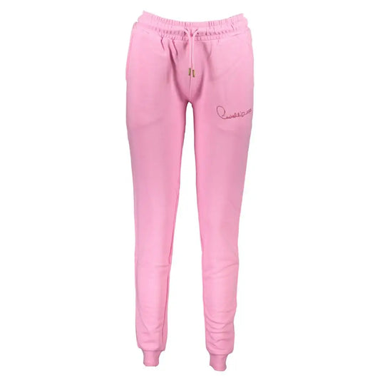 Cavalli Class Pink Cotton Pant - Cotton Pant
