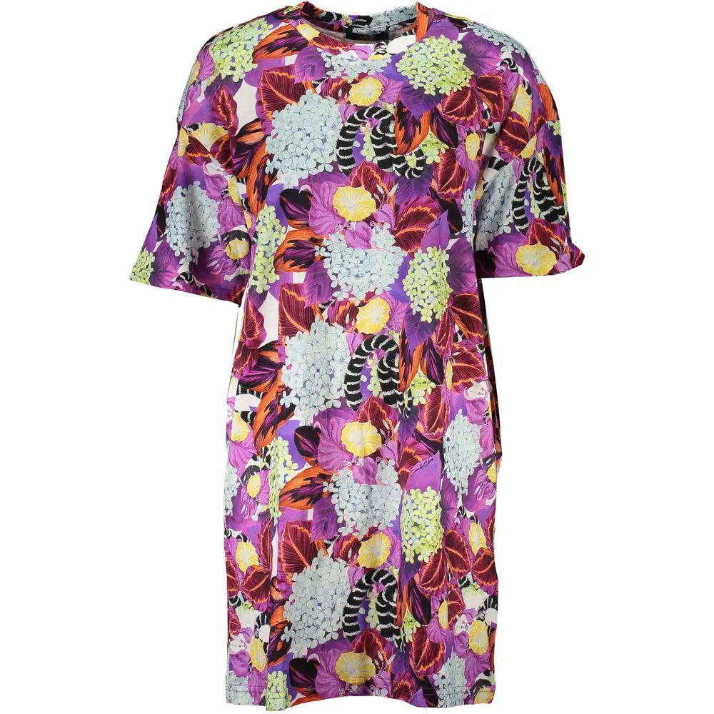 Cavalli Class Purple Cotton Dress - XS