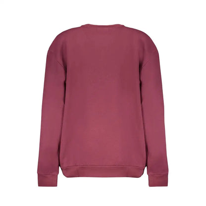 Cavalli Class Purple Cotton Sweatshirt