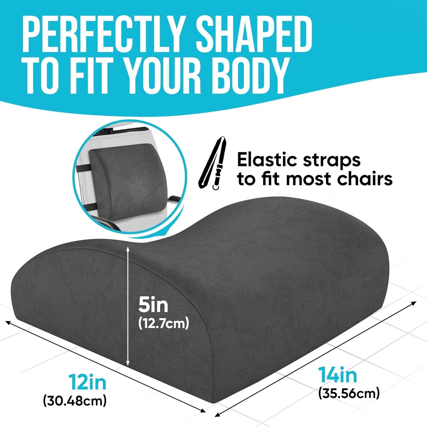 Seat Cushion and Lumbar Support for Office Chair, Desk Chair Cushion, Memory Foam Office Chair Cushion, Non Slip Sitting and Back Pillow for Gaming, Car Seat Cushion, Chair Pad, XL-2