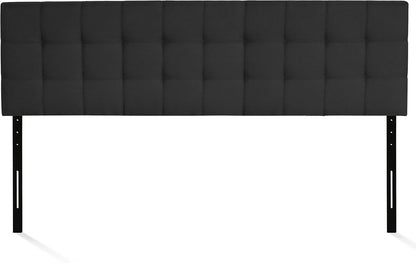 Stylish Black King Headboard for Cozy Bedroom Space-2