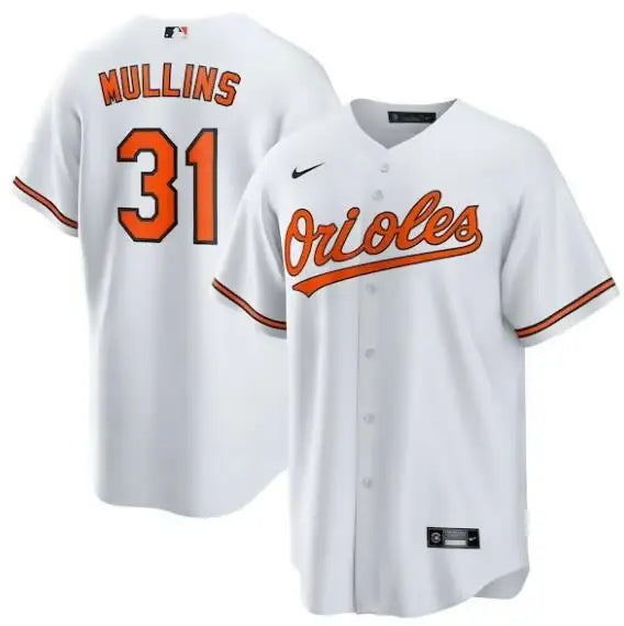 White Orioles baseball jersey for Cedric Mullins Nike replica player merchandise