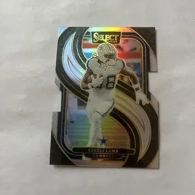 Ceedee Lamb 2024 Select Premier Level Silver Die Cut Dallas Cowboys trading card