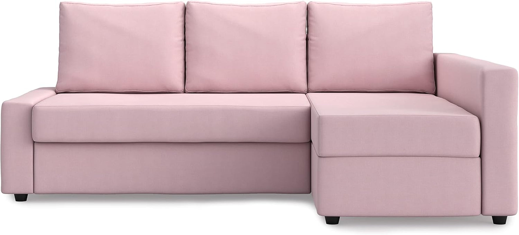 Snug Fit Friheten Slipcover for the IKEA Friheten with Chaise Corner Cover, Sofa Bed Cover, Sectional Slipcover Replacement (Pink)-0