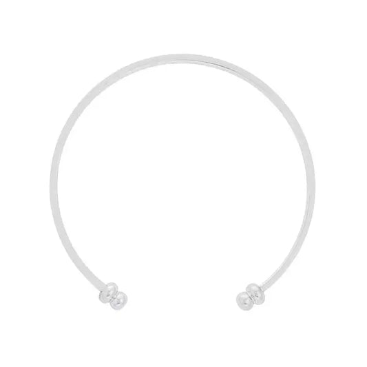 Channel-Set Clear Crystal Cuff - Bracelets