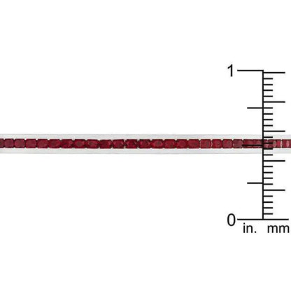 Channel-Set Garnet Cubic Zirconia Cuff - Bracelets