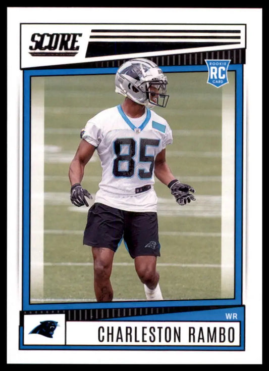 Charleston Rambo rookie card 2022 Score Carolina Panthers collectible item