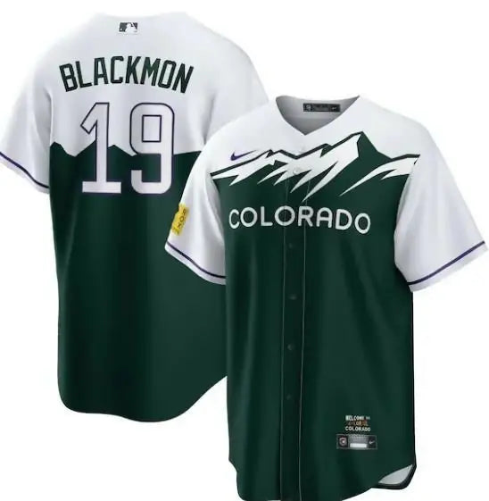 Charlie Blackmon Colorado Rockies White and Forest Green Nike City Connect Jersey